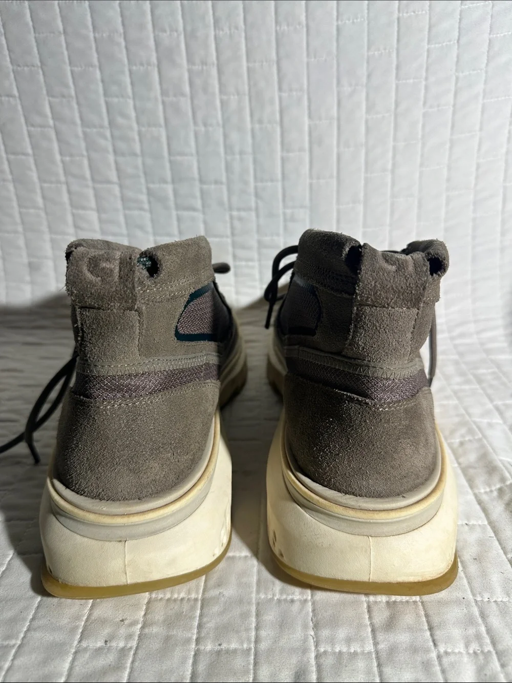 Cole Haan Men's 5.Zerogrand Work Chukka Boots in the Morel/Scarab/Ivory colorway
